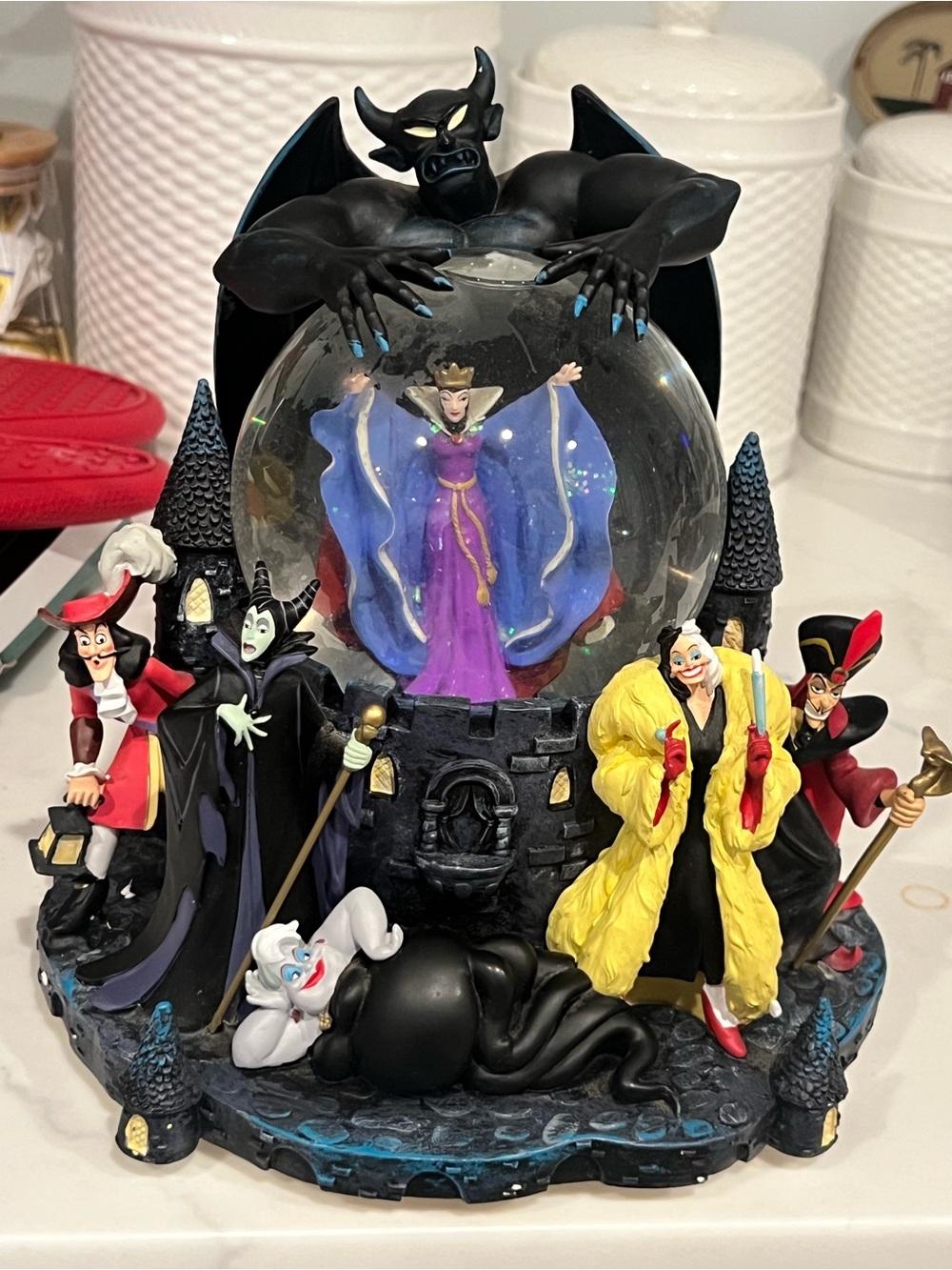 Disney Villains Musical Snow Globe